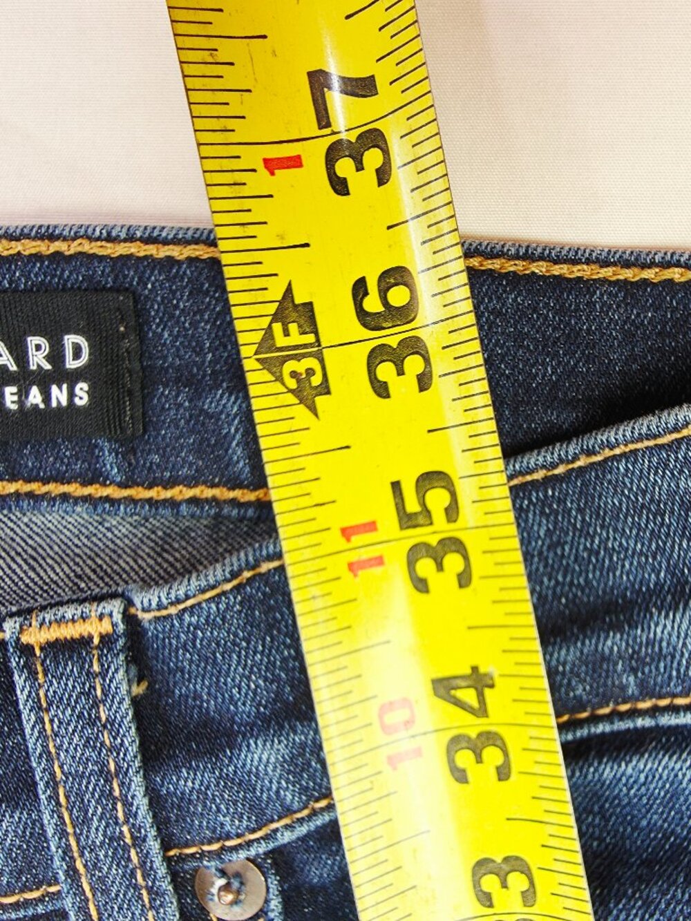 Veronica Beard Kate 10" Skinny Womens Size 24X27 Raw Hem Blue Denim Jeans USA - Picture 7 of 12